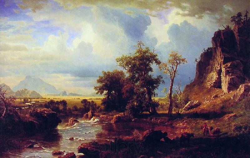 Albert Bierstadt North Fork of the Platte Nebraska Spain oil painting art